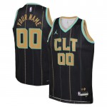Maillot NBA Charlotte Hornets Personnalisable Jordan 2022-23 City Edition Noir Swingman - Homme